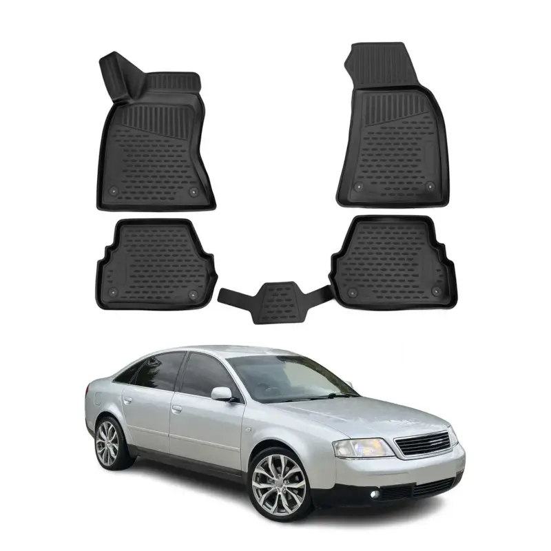 OMAC Gummimatten Fußmatten für Audi A6 C5 Limo Avant 1997-2004 TPE 4x Aktuell