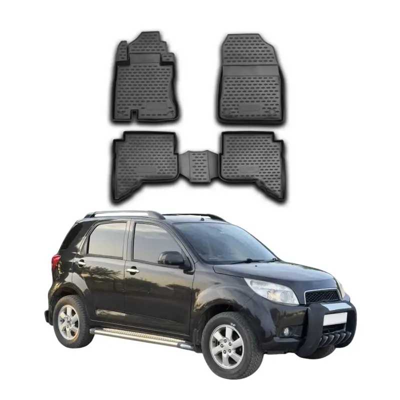 OMAC Gummimatten Fußmatten für Daihatsu Terios 2006-2017 TPE Matten Schwarz 4x Neu