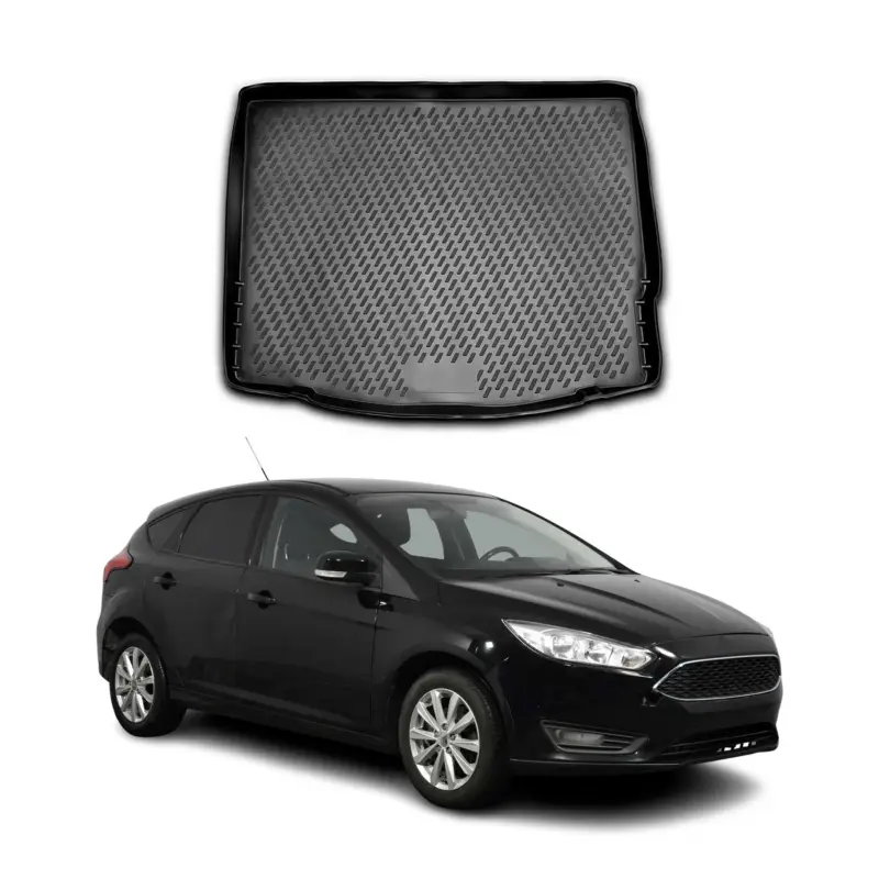 Kofferraummatte Kofferraumwanne für Ford Focus mk3 2011-2018 Fünftürer Gummi TPE Nur Für Kurze Zeit