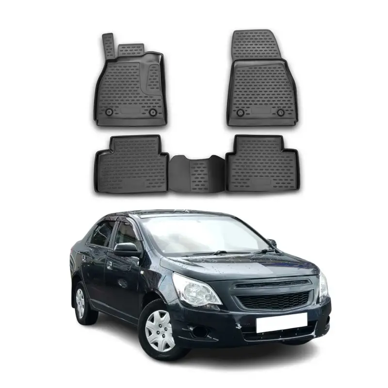 OMAC Gummimatten Fußmatten für Chevrolet Malibu 2011-2016 TPE Matten Schwarz 4x Sonderaktion