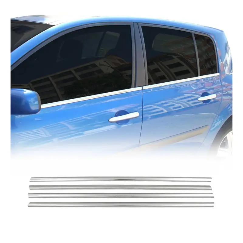 Saisonangebot Fensterleisten Zierleisten für Renault Megane 2002-2009 Schrägheck Chrom 4tlg