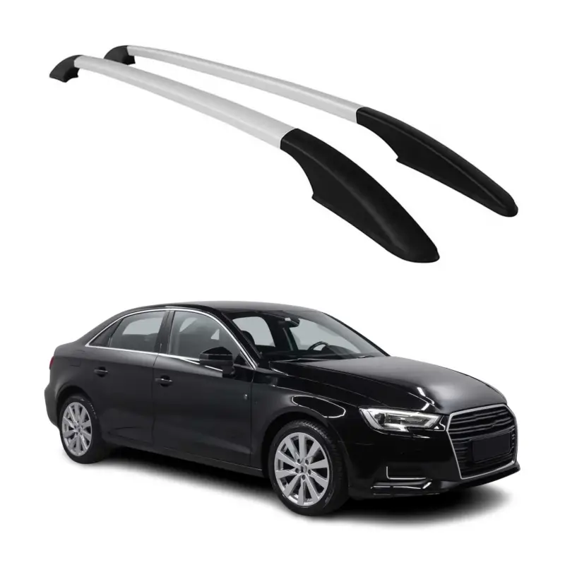 Aluminium Dachreling Relingträger für Audi A3 2012-2020 Silber 2x Versand Am Gleichen Tag