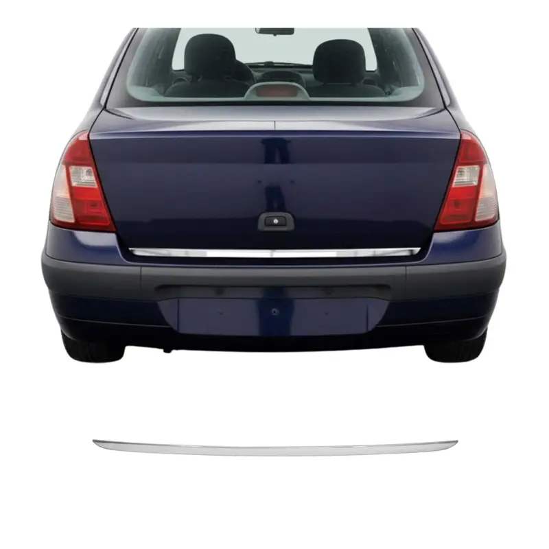 Begrenztes Angebot Kofferraumleiste Heckklappe Leiste für Renault Thalia 1998-2024 Edelstahl Chrom