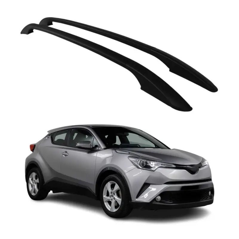 Aluminium Dachreling Relingträger für Citroen DS4 2011-2018 Schwarz 2x Zertifiziert