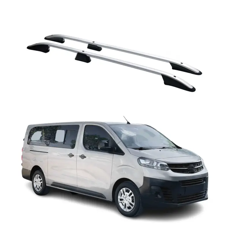 Dachreling Dachgepäckträger für Peugeot Expert 2016-2026 Langer L3 Alu Silber 2x Mega-Angebot
