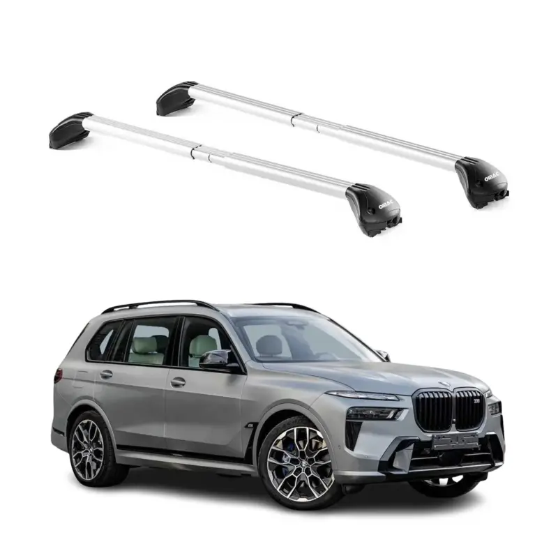 Dachträger Grundtäger für BMW X7 G07 2018-2026 5 tür 100kg Alu Silber 2 tlg ABE Preis Gesenkt
