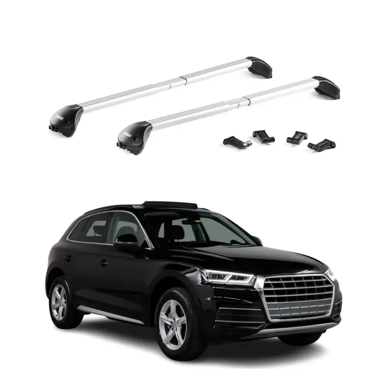 Sonderangebot Dachträger Grundtäger für Audi Q5 Sportback FYT 2021-2025 100kg Alu Grau 2x ABE
