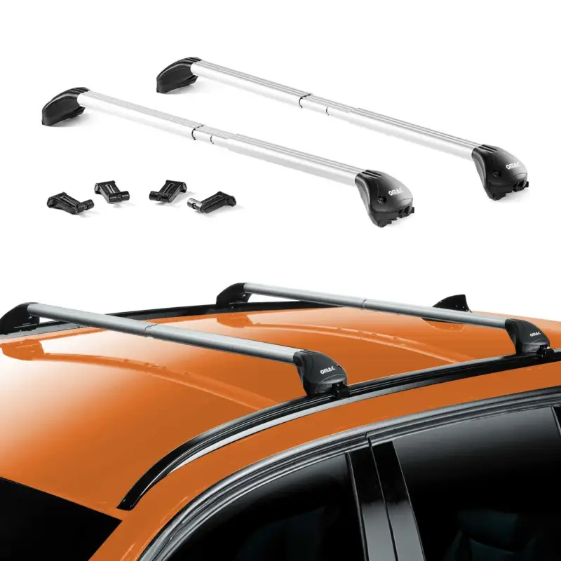 Dachträger Grundtäger für VW Tiguan / Allspace 2016-2024 100kg Alu Silber 2x ABE Ausverkauf