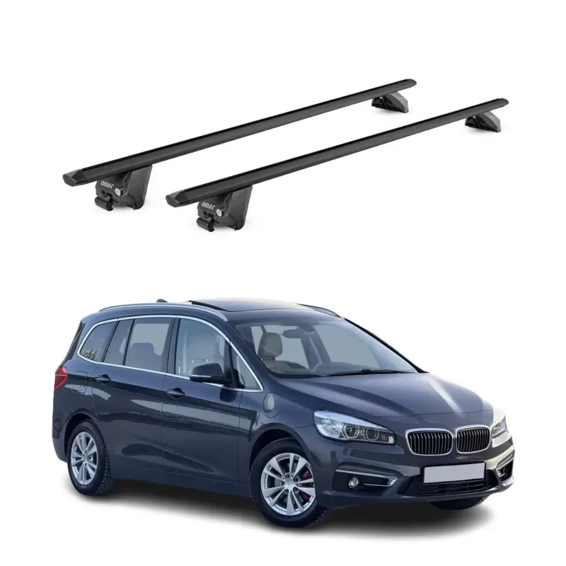 Preis Gesenkt Dachträger Grundtäger für BMW 2er Gran Tourer F46 2014-21 100kg Alu ABE Schwarz
