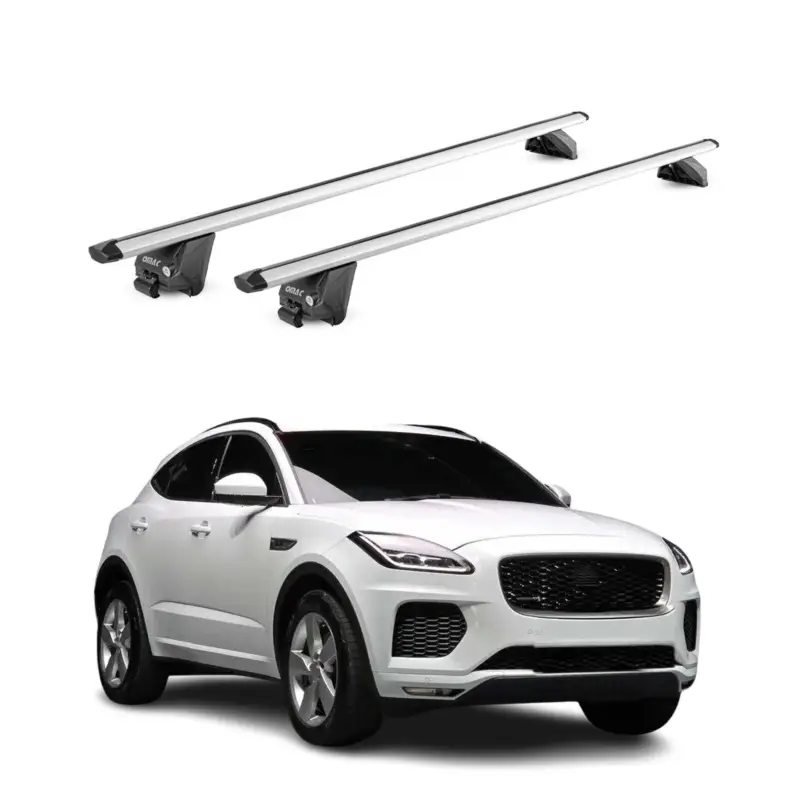 Dachträger Grundtäger für Jaguar E-Pace 2018-2024 100kg Alu Silber 2tlg ABE Sonderaktion