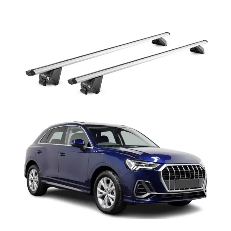 Finale Aktion Dachträger Grundtäger für Audi Q3 mk2 2018-2025 100kg Aluminium Silber 2tlg ABE