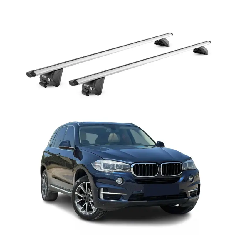 Dachträger Grundtäger für BMW X5 F15 G05 2013-2026 100kg Alu Silber 2 tlg ABE Bestseller