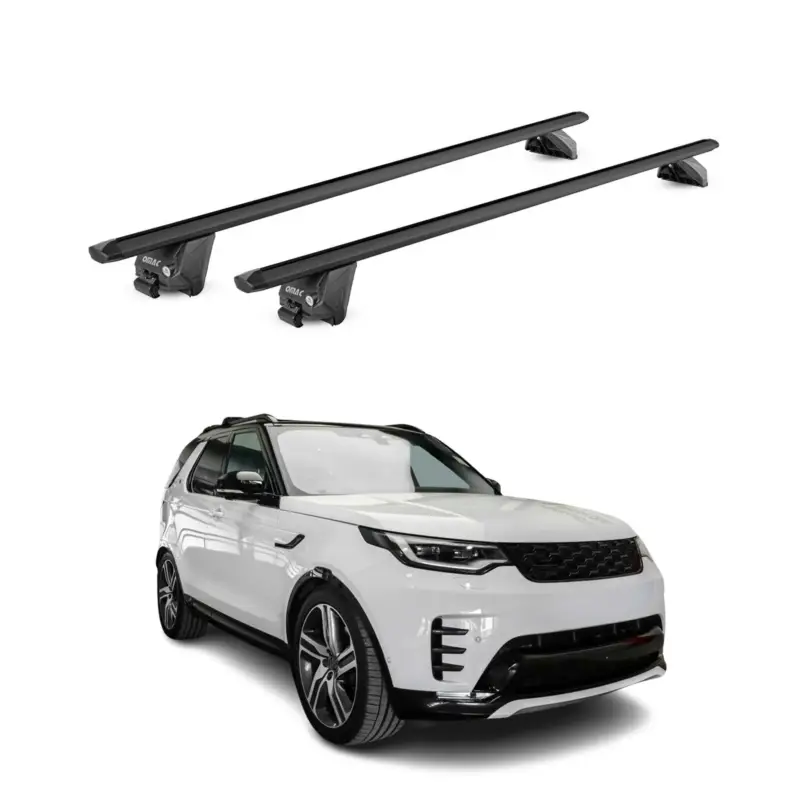 Sofort Bestellen Alu Dachträger Gepäckträger für Land Rover Discovery Velar 2017-26 Schwarz ABE