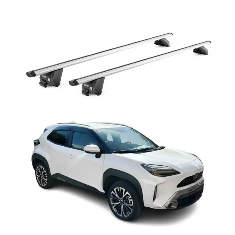 Bestseller Dachträger Grundtäger für Toyota Yaris Cross 2021-2026 100kg Alu Silber 2tlg ABE