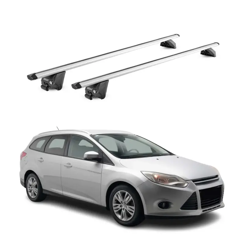 Bestseller Dachträger Grundtäger für Ford Focus III IV 2011-2025 100kg Alu Silber 2 tlg ABE