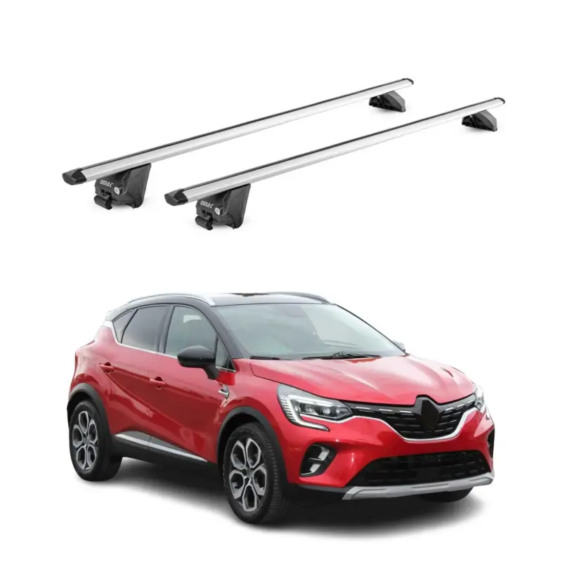 Dachträger Grundtäger für Renault Captur mk2 2019-2026 100kg Alu Silber 2tlg ABE Aktuell