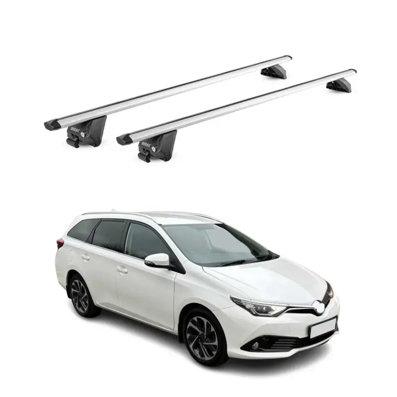 Dachträger Grundtäger für Toyota Auris mk2 Kombi 2012-18 100kg Alu ABE Grau 2tlg Angebot
