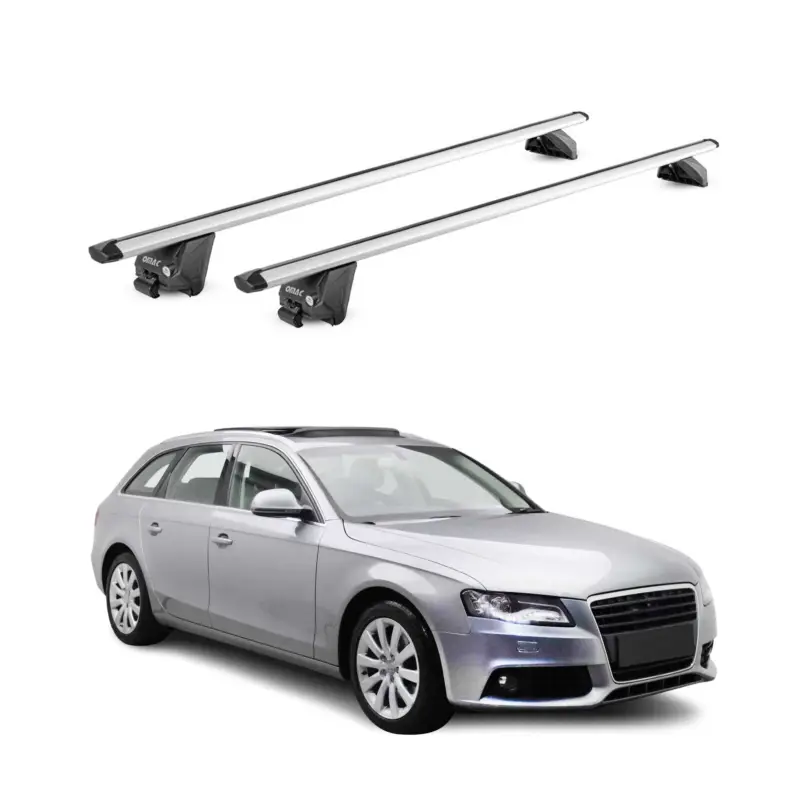 Dachträger Grundtäger für Audi A4 B8 B9 Avant 2008-2025 100kg Alu Silber 2x ABE Sichere Zahlung