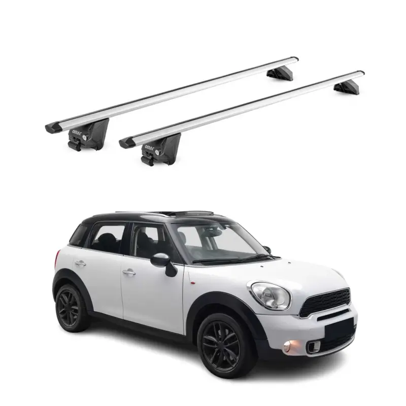Dachträger für Mini Countryman R60 F60 2010-2023 100kg Alu Silber 2tlg ABE Heißes Angebot
