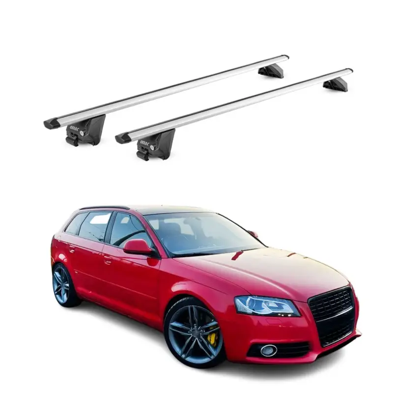 Neue Kollektion Dachträger Grundtäger für Audi A3 Sportback 8P 8V 2004-2020 100kg Alu Silber ABE