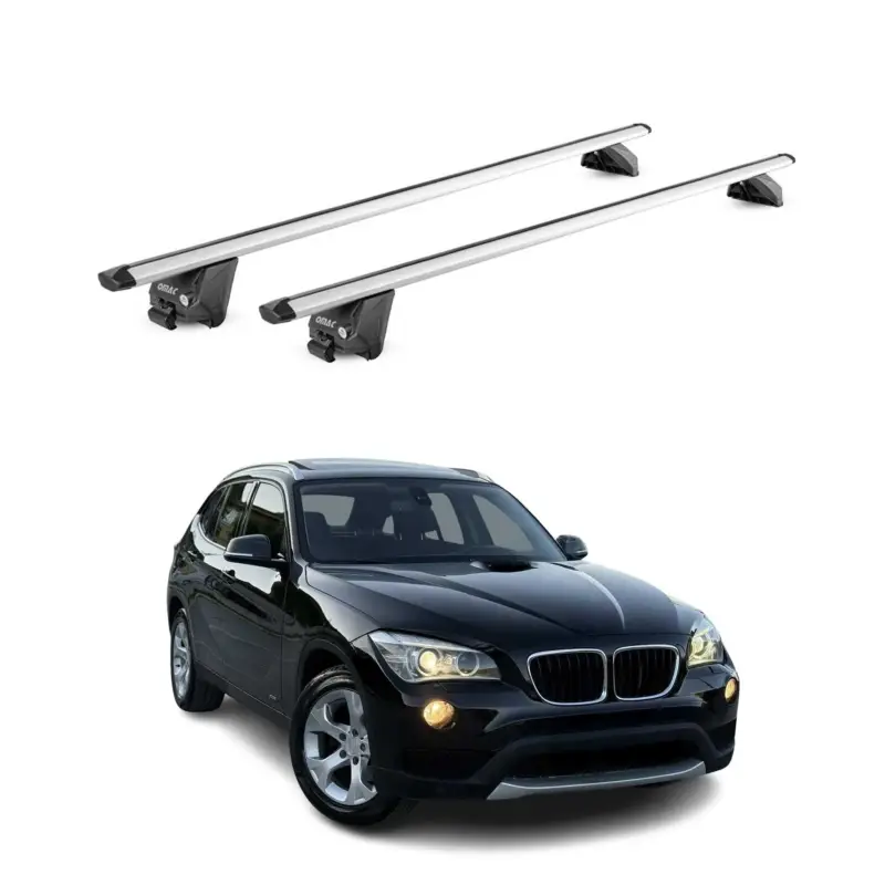Nur Heute Dachträger Grundtäger für BMW X1 E84 F48 2009-2022 100kg Aluminium Silber 2x ABE