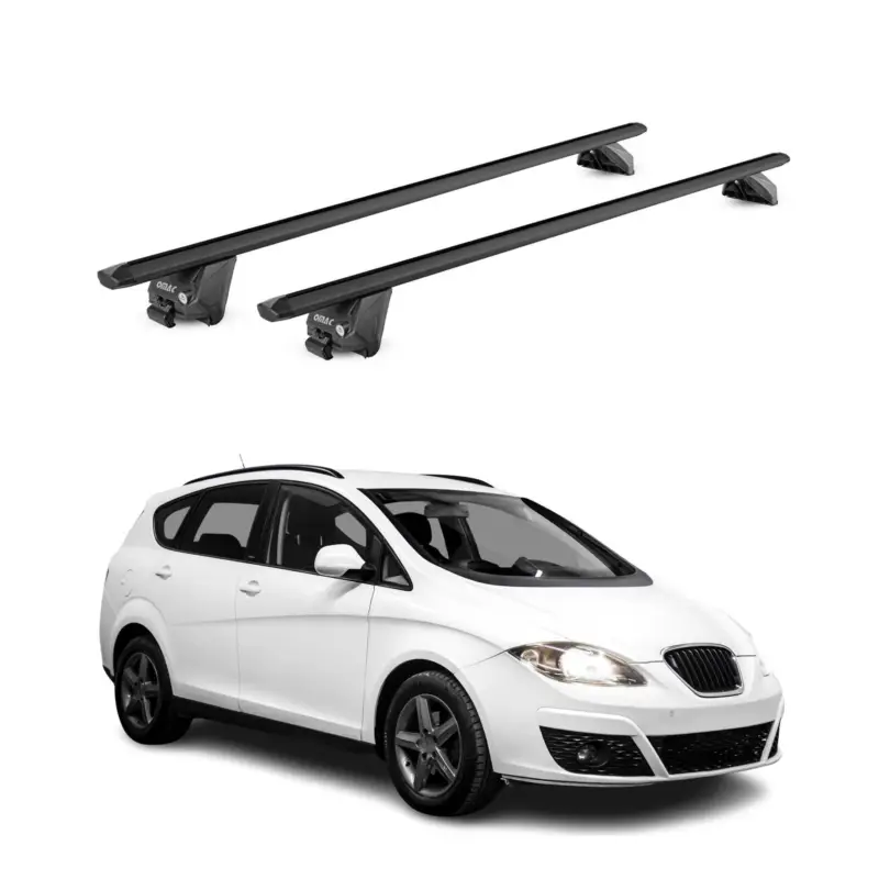 Dachträger Grundtäger für Seat Altea Freetrack XL 2007-15 100kg Alu ABE Schwarz Online Kaufen