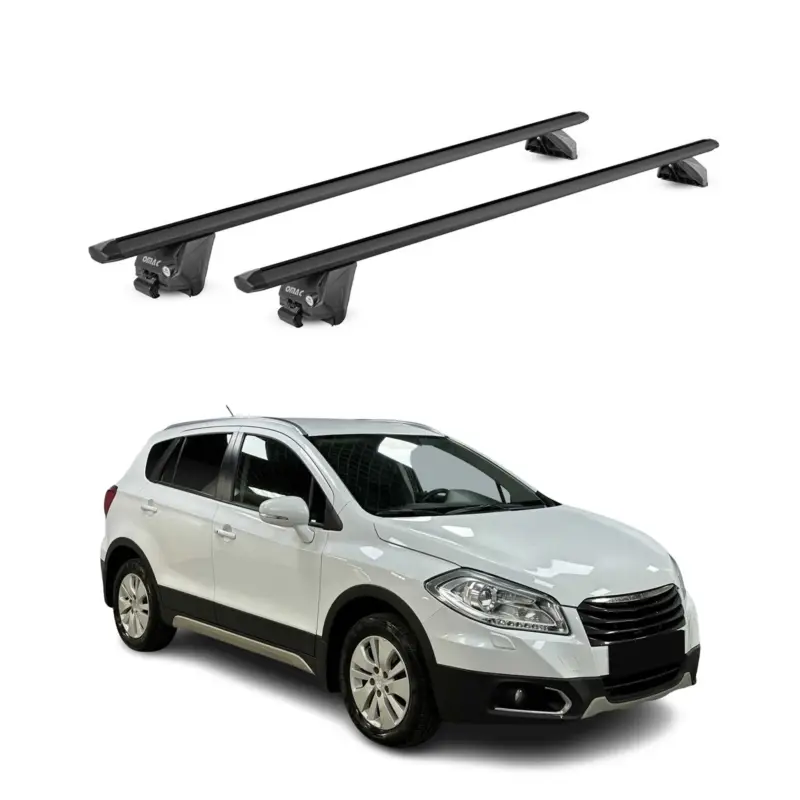 Dachträger Grundtäger für Suzuki SX4 S-Cross mk2 2013-2021 100kg Alu Schwarz ABE Online Kaufen