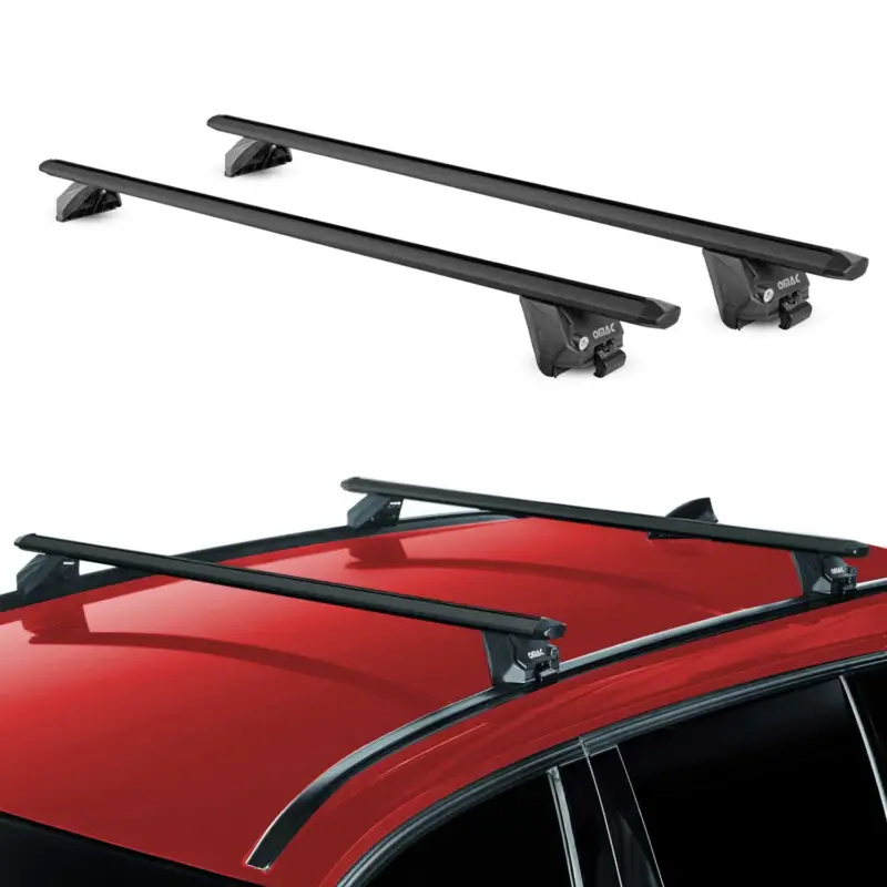 Sichere Zahlung Dachträger Grundtäger für VW Sharan 7N 2010-2022 100kg Alu Schwarz 2 tlg ABE