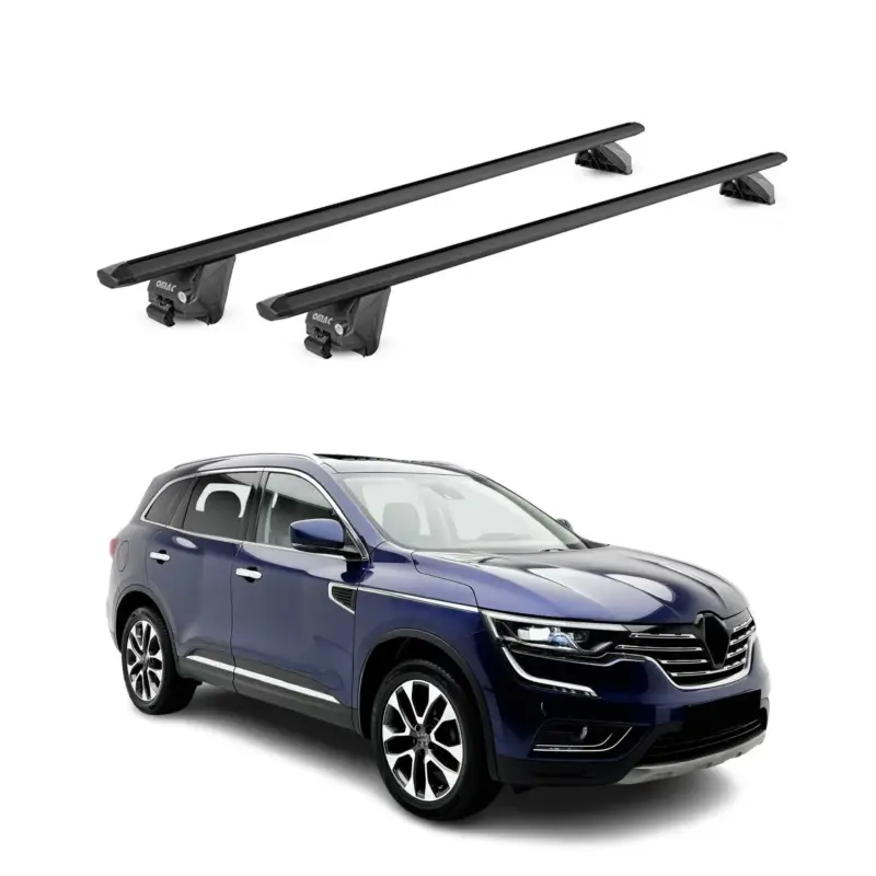 Dachträger Grundtäger für Renault Koleos mk2 2016-2024 100kg Alu Schwarz 2x ABE Markenprodukt