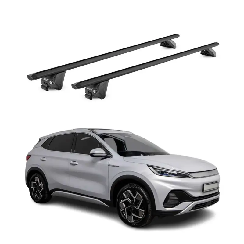 Dachträger Grundtäger für BYD Atto 3 2022-2026 100kg Aluminium Schwarz 2 tlg ABE Meistverkauft
