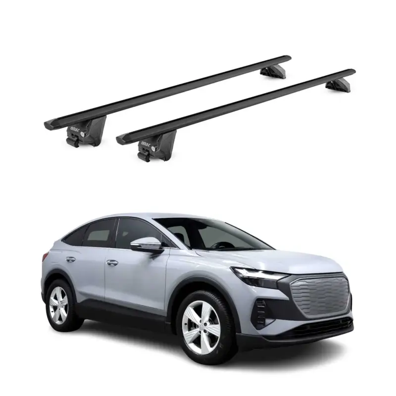 Dachträger Grundtäger für Audi Q4 2021-2026 100kg Aluminium Schwarz 2 tlg ABE Sofort Bestellen