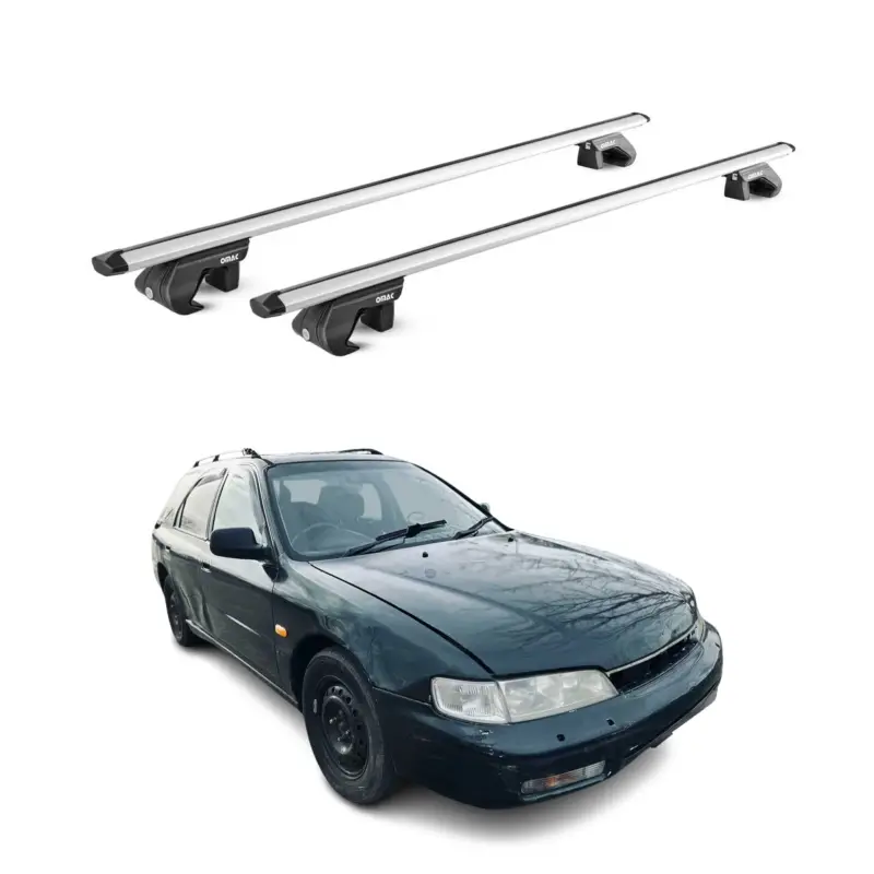 Dachträger Grundtäger für Honda Accord Kombi CE 1994-1997 90kg Alu Silber 2x ABE Heißes Angebot