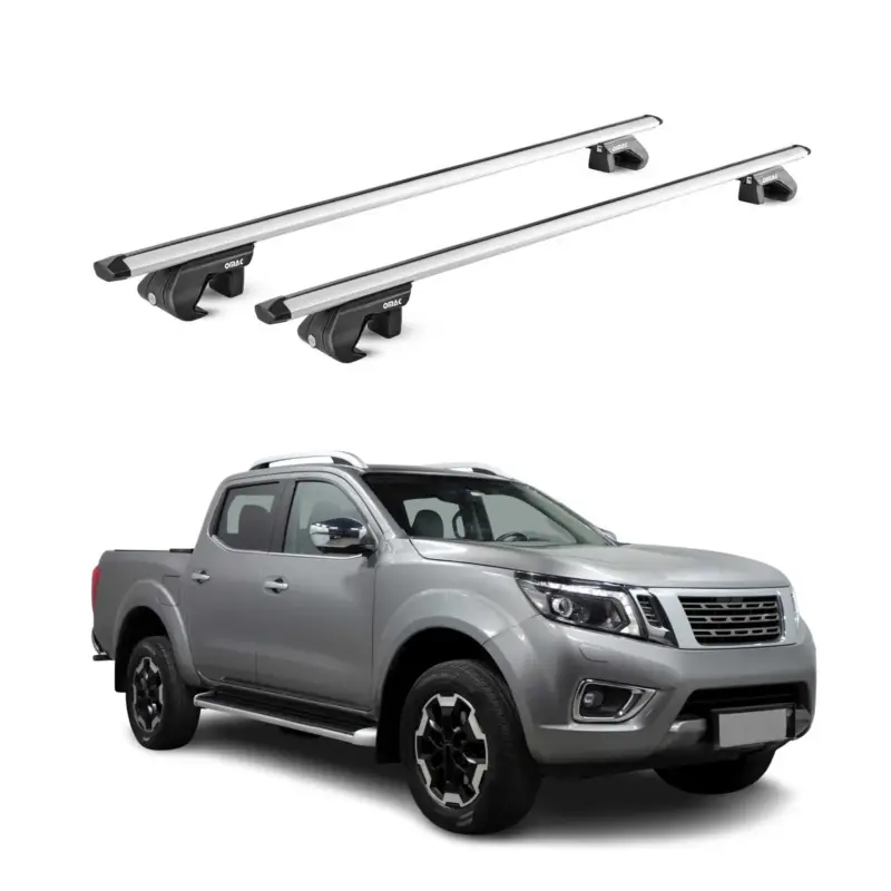 Dachträger Grundtäger für Nissan Navara D23 2015-2023 4 tür 90kg Alu Grau 2x ABE Saisonangebot
