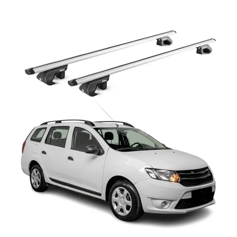 Dachträger Grundtäger für Dacia Logan MCV Kombi 2007-2020 90kg Alu Silber 2x ABE Must-Have