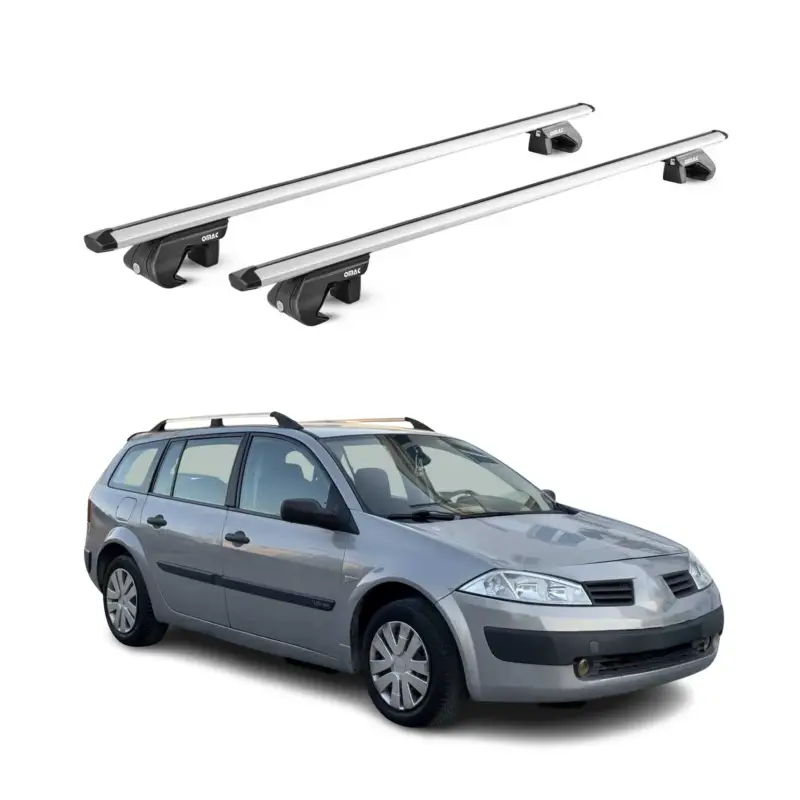 Dachträger für Renault Megane II III Kombi 2002-2016 90kg Alu Silber 2x ABE Saisonangebot