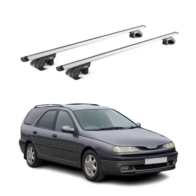 Dachträger Grundtäger für Renault Laguna I II Kombi 1995-2007 90kg Alu ABE Grau Markenware