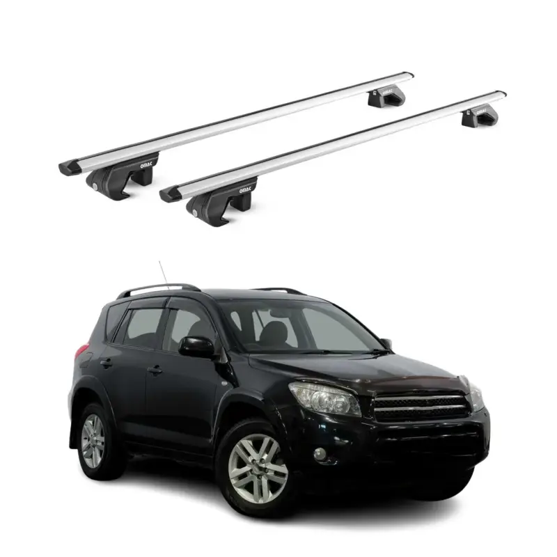 Nur Heute Dachträger Grundtäger für Toyota RAV4 XA30 2005-2012 5 tür 90kg Alu Grau 2x ABE