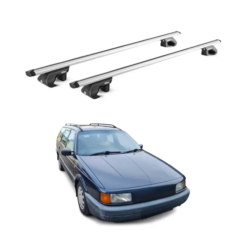 Neu Dachträger Grundtäger für VW VW Passat Kombi B2-B3-B4 1980-96 90kg Alu Silber 2x