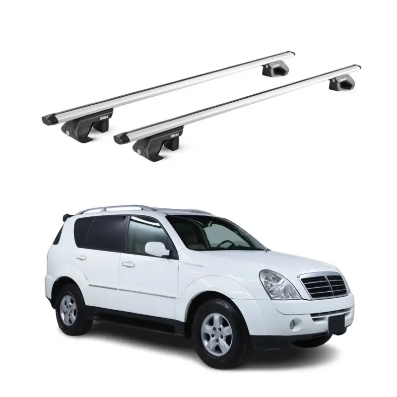 Finale Aktion Dachträger Grundtäger für Ssangyong Rexton II III 2006-2017 90kg Alu Grau 2x ABE