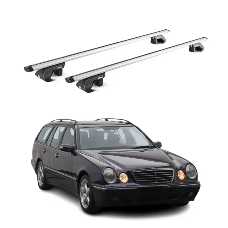 Dachträger für Mercedes E Klasse S210 S211 T-Modell 1996-2009 90kg Alu ABE Grau Online Kaufen