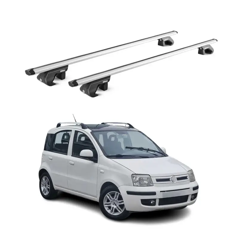 Dachträger Grundtäger für Fiat Panda III Cross 2012-2026 90kg Alu Silber 2x ABE Beliebt