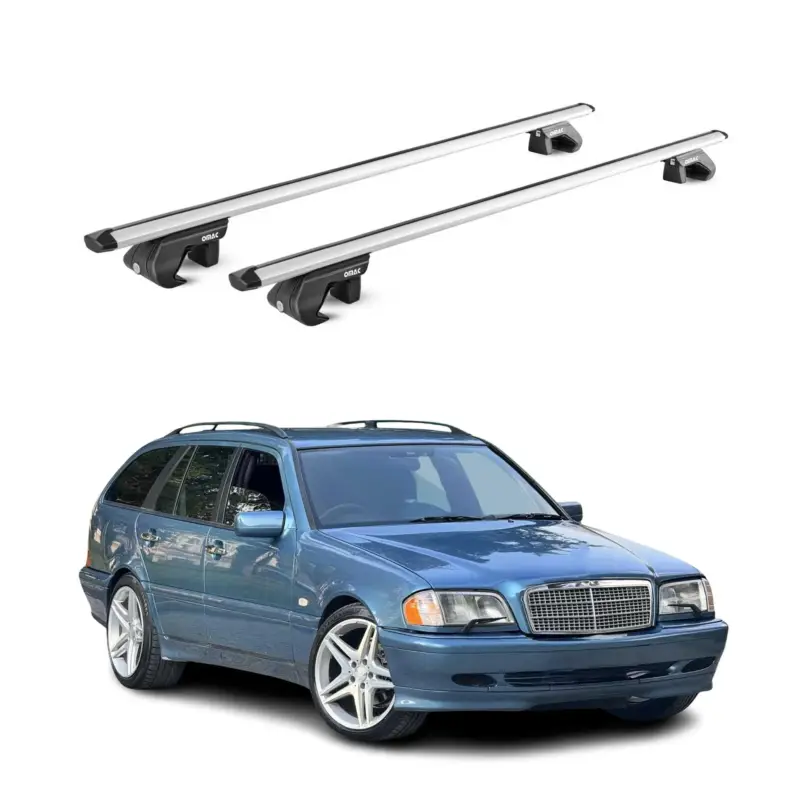 Jetzt Bestellen Dachträger für Mercedes C Klasse S202 S203 S204 Kombi 1993-2014 90kg Grau 2x ABE