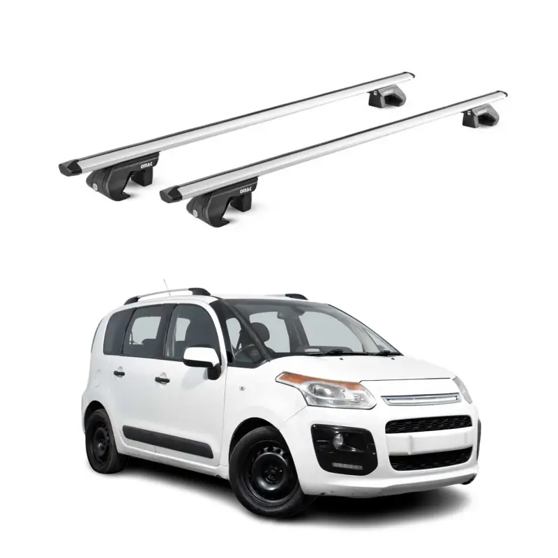 Dachträger Grundtäger für Citroen C3 Picasso 2008-2017 90kg Alu Silber 2 tlg ABE Bestseller