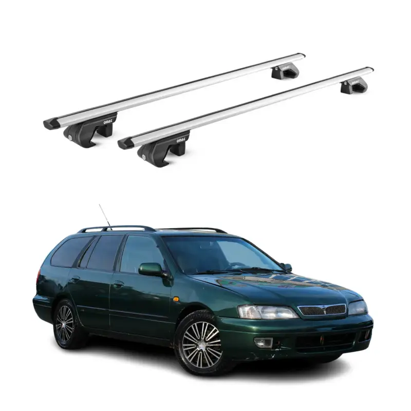 Dachträger für Nissan Primera Kombi P10 P11 P12 1990-2008 90kg Alu Silber 2x ABE Top-Preis