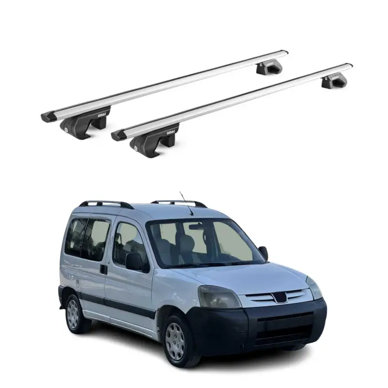 Dachträger Grundtäger für Peugeot Partner mk1 2002-2008 FL 90kg Alu Grau 2x ABE Top-Angebot