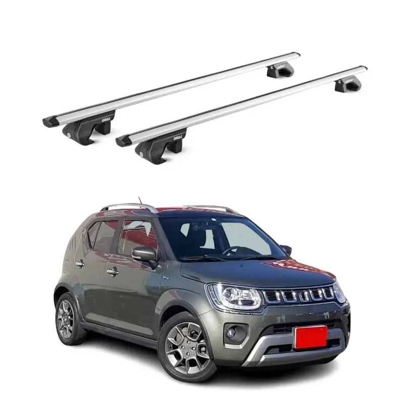 Schneller Versand Dachträger Grundtäger für Suzuki Ignis mk2 2016-2026 90kg Alu Silber 2 tlg ABE