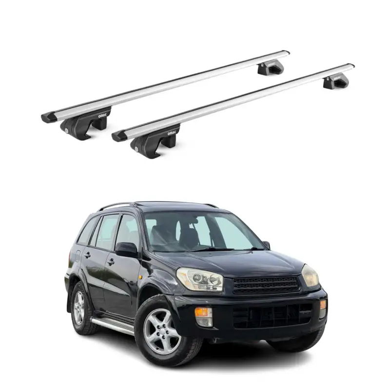 Dachträger Grundtäger für Toyota RAV4 2000-2012 3-5 tür 90kg Alu Silber 2x ABE Angebot