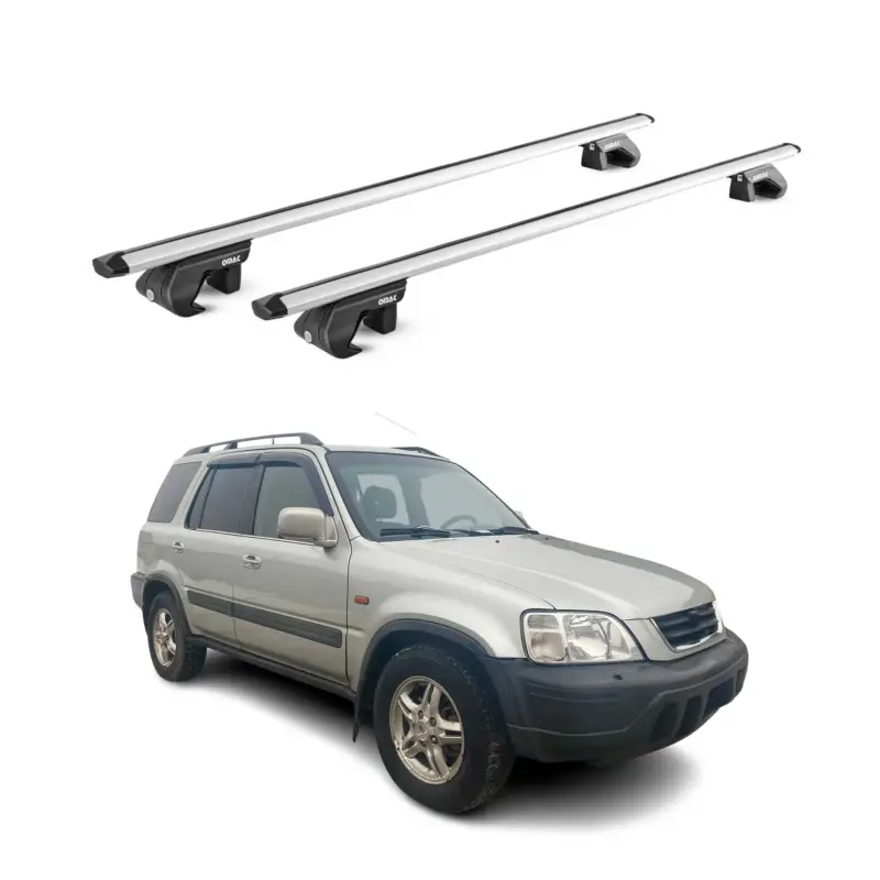 Dachträger Grundtäger für Honda CR-V mk1 1995-2001 90kg Alu Silber 2 tlg ABE Angebot