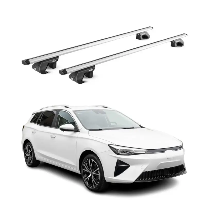Sonderaktion Dachträger Grundtäger für MG 5 2020-2026 90kg Aluminium Silber 2 tlg ABE