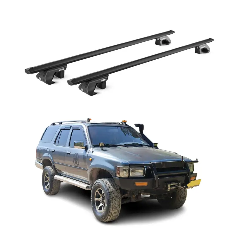 Dachträger Grundtäger für Toyota 4 Runner N130 1989-1995 90kg Alu Schwarz 2x ABE Echt